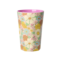 Rice Melamin Großer Becher - Flower Power Bunt 400ml