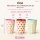 Melamin Becher 250ml Bunt - Herzchen Trinkbecher Medium 6er Set