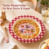 Tiefer Suppenteller für Kinder 20cm Rot Super Hero Melamin 200ml