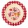Tiefer Suppenteller für Kinder 20cm Rot Super Hero Melamin 200ml