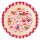 Melamin Kinderteller 20cm Rot Vichy-Rot Essteller mit Superheldenmotiv