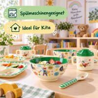 Melamin Kinderschale 500ml Grün Super Hero Kinderschüssel für Müsli
