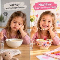 Melamin Kinderschale 200ml Rosa Super Hero Schale für Alltag und Kita