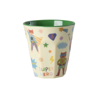 Melamin Kinderbecher 250ml Grün Creme -...