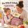 Edelstahl Lunchbox Kinder 17x12x6cm Creme Pausenbox Metall