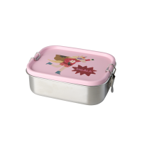 Rice Lunchbox aus Metall - Super Hero Print Rosa