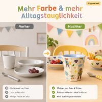 Kleiner Kinderbecher 160ml Blau hellblau Melamin Superheld Trinkbecher