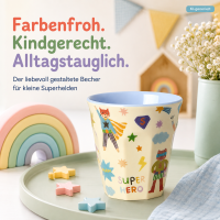 Rice Melamin Kleiner Becher  - Super Hero Blau 160ml