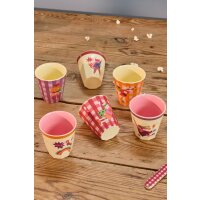 Rice Melamin 6er-SET Becher Klein - Super Hero Rot 160ml