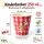 Melamin Kinderbecher 250ml Bunt Super Hero Rot bruchsicher 6er Set