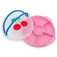 Rice Serviertablett mit Deckel - Rosa Kirsche