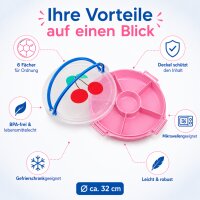 Rice Serviertablett mit Deckel - Rosa Kirsche