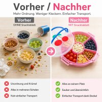 Rice Serviertablett mit Deckel - Rosa Kirsche