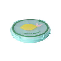 Rice Serviertablett mit Deckel - Türkis Zitrone