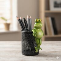 Lustiger Frosch Dekofigur aus Polyresin – frech & dekorativ (13 cm)