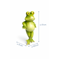 Lustiger Frosch Dekofigur aus Polyresin – frech & dekorativ (13 cm)