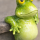 Lustiger Frosch Dekofigur aus Polyresin – frech & dekorativ (13 cm)