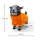 Dekofigur Ziege mit Pullover in Orange – Tierfigur aus Polyresin 16 cm