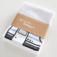 Camping Geschirrtücher 2er Set – Baumwolle 70x50 cm, Happy Camper