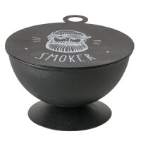 Windaschenbecher „Smoker“ – Sturmaschenbecher Metall, Schwarz