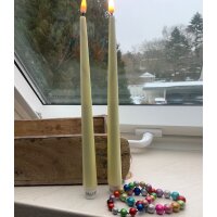 OUTLET - B - Ware - Deluxe Homeart LED Stabkerze mit Lack, 2 stck  - leichte Farbunebenheiten