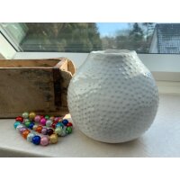 RESTPOSTEN - 1 x Boltze Vase Tessa, H 13 cm, Steingut, Einfarbig Steingut