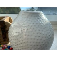 RESTPOSTEN - 1 x Boltze Vase Tessa, H 13 cm, Steingut, Einfarbig Steingut