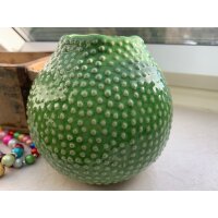 RESTPOSTEN - 1 x Boltze Vase Tessa, H 13 cm, Steingut, Einfarbig Steingut - Grün