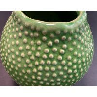 RESTPOSTEN - 1 x Boltze Vase Tessa, H 13 cm, Steingut, Einfarbig Steingut - Grün