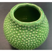 RESTPOSTEN - 1 x Boltze Vase Tessa, H 13 cm, Steingut, Einfarbig Steingut - Grün
