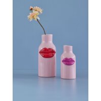 OUTLET - B - Ware - Rice Keramik Vase Fuchsia Lips Klein - Pink - Abplatzung