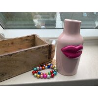 OUTLET - B - Ware - Rice Keramik Vase Fuchsia Lips Klein - Pink - Abplatzung