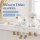 Möwen Deko Set 3er 8x4x10,5cm Weiß Babyblau Kantenhocker maritim