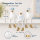 Möwen Deko Set 3er 8x4x10,5cm Weiß Babyblau Kantenhocker maritim