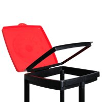 Müllsackständer 120L Höhenverstellbar mit Deckel und Klemmring