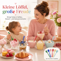 Rice Melamin Teelöffel 6er Set - Solid Colors