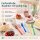RICE Melamin Kuchengabeln 6er Set Solid Colors – bunt & BPA-frei