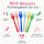 RICE Melamin Kuchengabeln 6er Set Solid Colors – bunt & BPA-frei