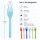 RICE Melamin Kuchengabeln 6er Set Solid Colors – bunt & BPA-frei