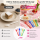 RICE Melamin Kuchengabeln 6er Set Solid Colors – bunt & BPA-frei