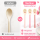 RICE Teelöffel aus Melamin 3er Set – 14,5 cm, BPA-frei, Gesicht & rote Lippen