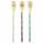 Latte Löffel Set 22,5cm Bunt Blau Grün Melamin für Latte und Dessert