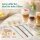 Latte Löffel Set 22,5cm Bunt Blau Grün Melamin für Latte und Dessert