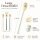 Latte Löffel Set 22,5cm Bunt Blau Grün Melamin für Latte und Dessert