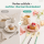 Latte Löffel Set 22,5cm Bunt Blau Grün Melamin für Latte und Dessert