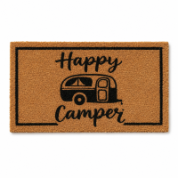 Fußmatte Happy Camper aus Kokos 50 x 25 cm –...