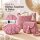 Makramee Kordel 5mm 50m Rosa - Dusty Rosé Baumwollkordel geflochten