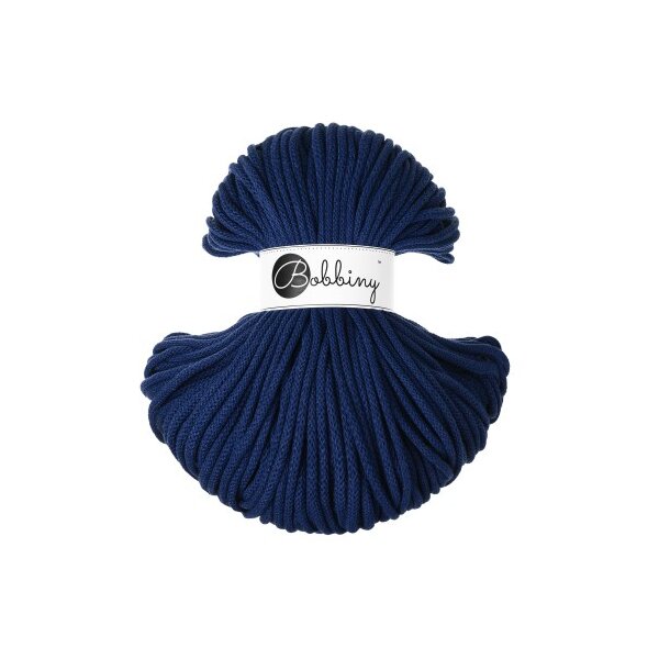 Baumwollkordel - Flechtkordel 5 mm - 100m Ink Blue