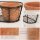 3 Terracotta Töpfe im Drahtkorb – handgefertigtes Pflanztopf Set