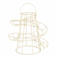 Eierständer aus Metall creme – dekorativer...